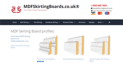 Desktop Screenshot of mdfskirtingboards.co.uk