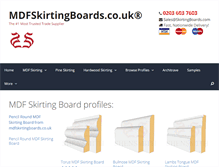 Tablet Screenshot of mdfskirtingboards.co.uk